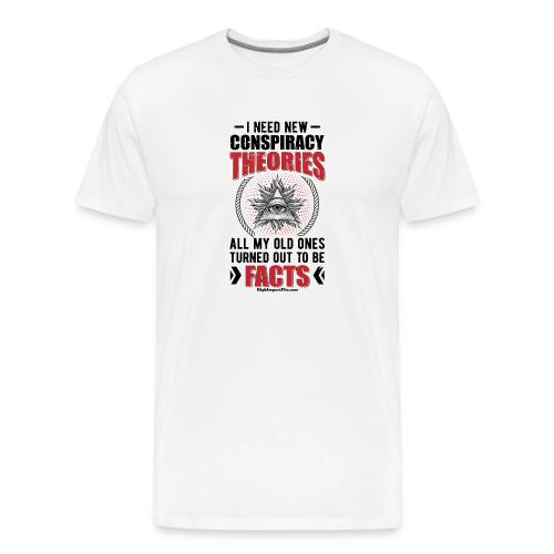 Conspiracy Theory Star for Light Colors - Men's Premium T-Shirt