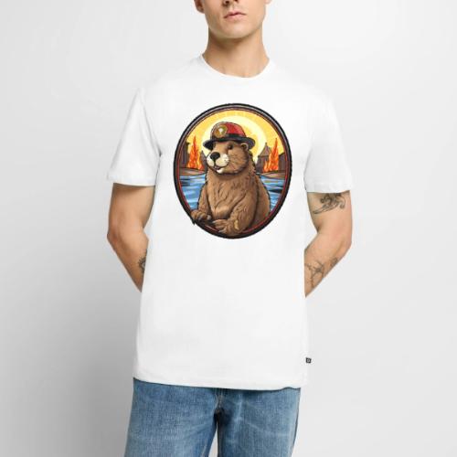 Fireman Beaver - Men's Premium T-Shirt