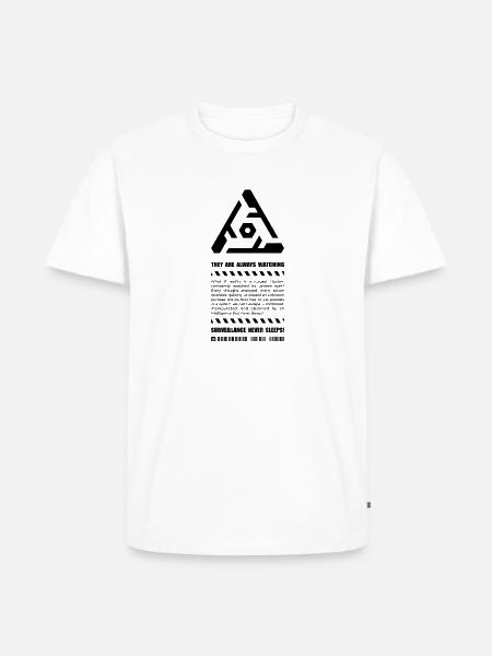 Surveillance Never Sleeps - Men's Premium T-Shirt - white