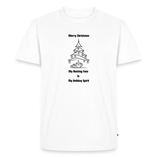 My Resting Face Is My Christmas Spirit T-Shirt - Men's Premium T-Shirt