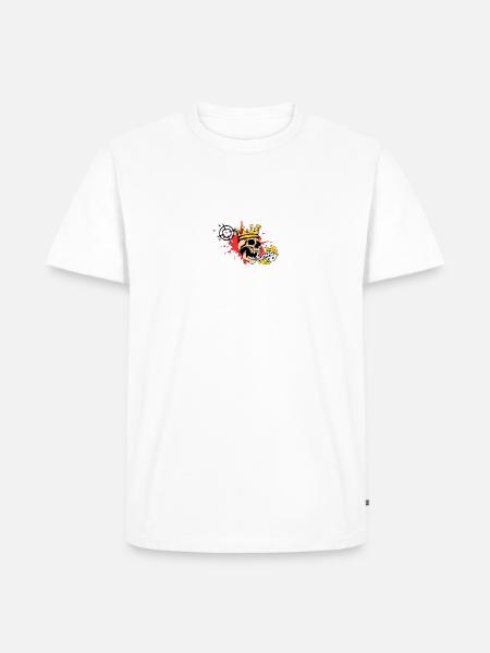 Crazy Skull - Men's Premium T-Shirt - white