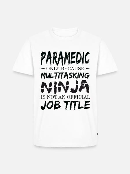 Ninja Paramedic - Men's Premium T-Shirt - white