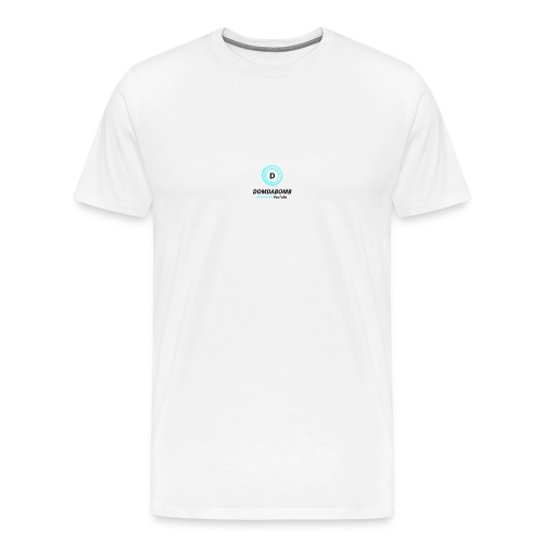 Lit DomDaBomb Logo For WHITE or Light COLORS Only - Men's Premium T-Shirt