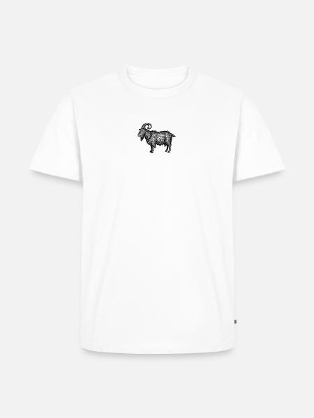 Midnight Nebula Goat - Men's Premium T-Shirt - white