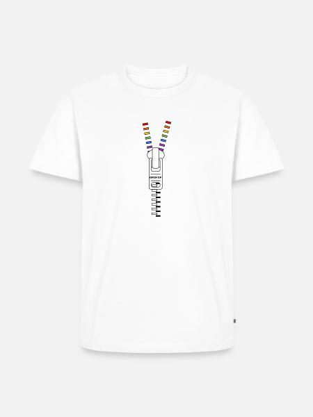 Open Up - Men's Premium T-Shirt - white