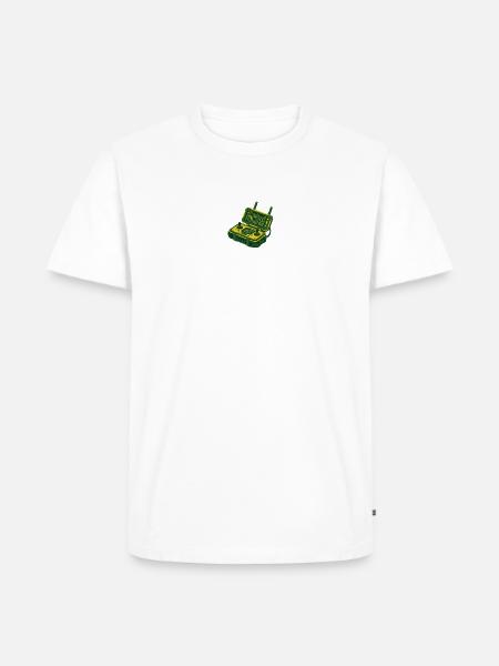Drone Remote Controller Logo - Men's Premium T-Shirt - white