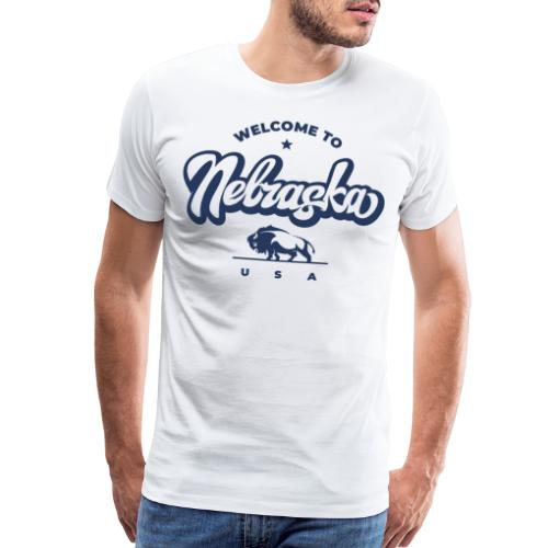 nebraska usa united states america - Men's Premium T-Shirt