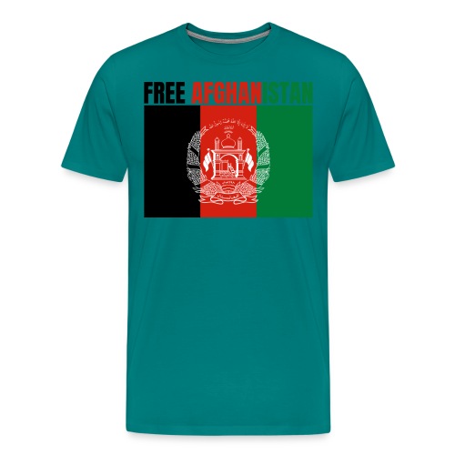 FREE AFGHANISTAN Flag of Afghanistan - Men's Premium T-Shirt