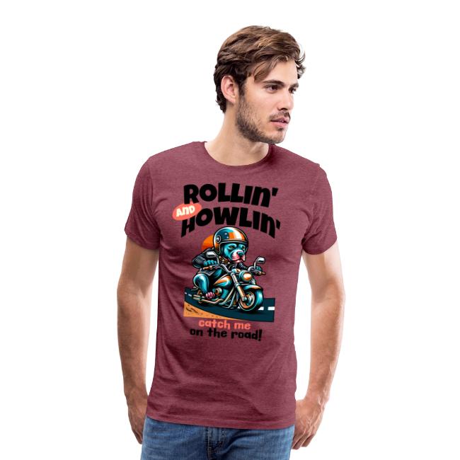 Rollin' and Howlin' - Blue Nose Pit Bull Design