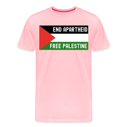 End Apartheid Free Palestine, Flag of Palestine - Men's Premium T-Shirt