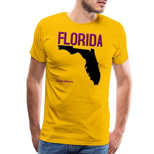 FLORIDA REGION MAP PURPLE - Men's Premium T-Shirt