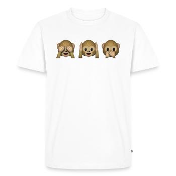 hear-see-say-no-evil.png - Men's Premium T-Shirt - white - Front - Nico (187cm)