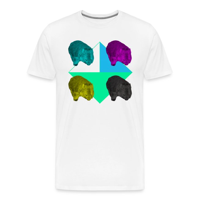 CMYK Wombat Mens T-Shirt