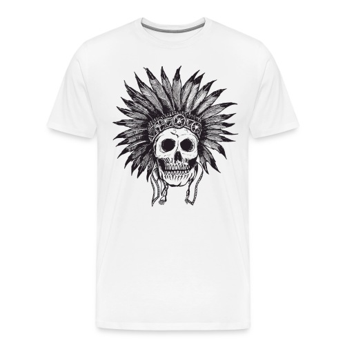 Indian Skull - Men's Premium T-Shirt