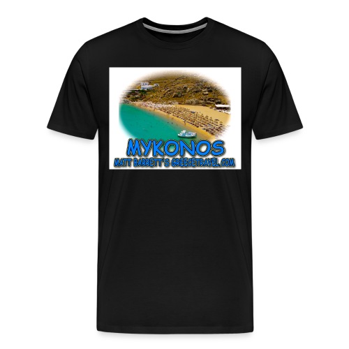 Mykonos beach jpg - Men's Premium T-Shirt