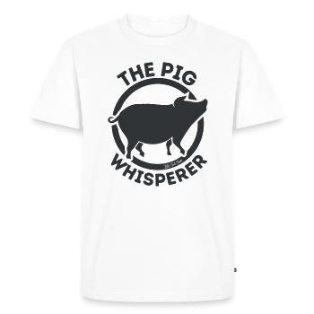 Pig Whisperer - Men's Premium T-Shirt - white - Front - Nico (187cm)
