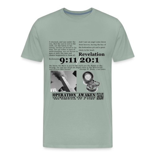 angel in the whirlwind greynobg png - Men's Premium T-Shirt