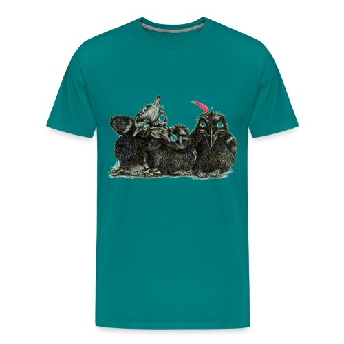 Three Young Crows - Men's Premium T-Shirt