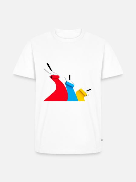 paint rollers - Men's Premium T-Shirt - white