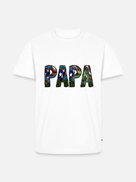 Papa - Men's Premium T-Shirt - white