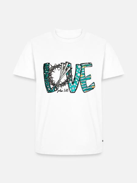 Love John - Men's Premium T-Shirt - white