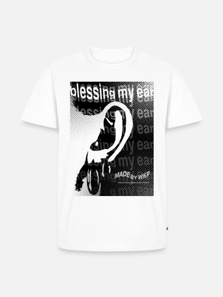 Echo Ear Blessing Halftone Art - Men's Premium T-Shirt - white