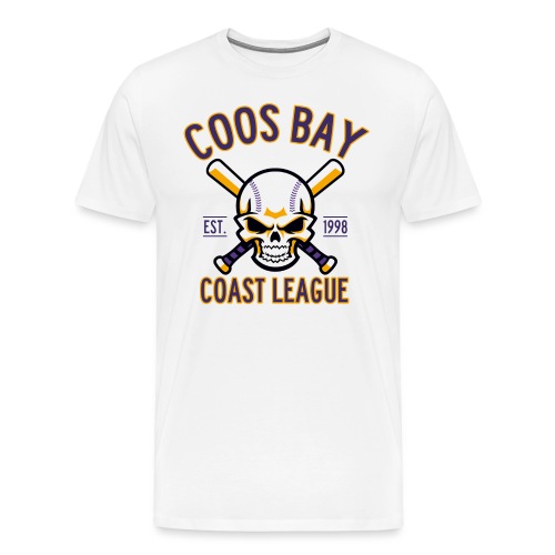 Coos Bay Coast League on White or Gray - Men's Premium T-Shirt