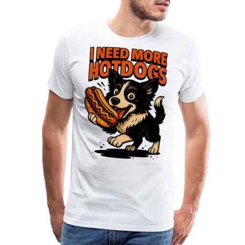 Funny Dog Hotdog Lover T-Shirt - Men's Premium T-Shirt