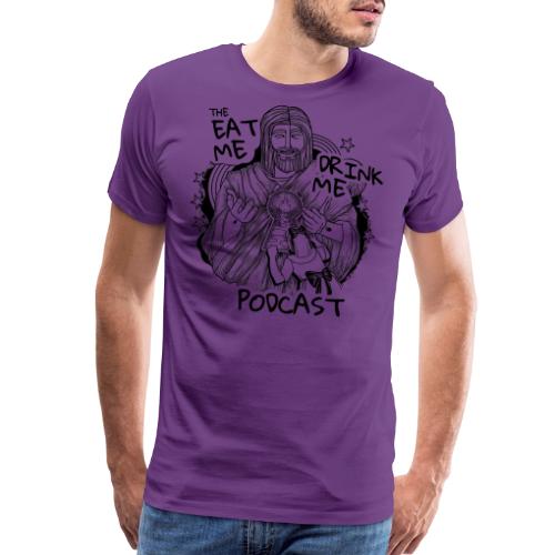 Eat Me Drink Me Podcast revamped logo - Men's Premium T-Shirt