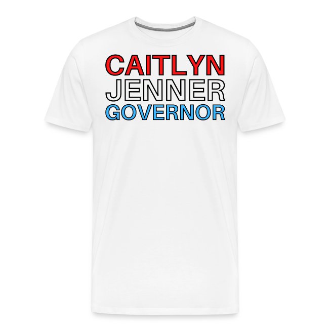 Caitlyn Jenner Governor (red, white, and blue)