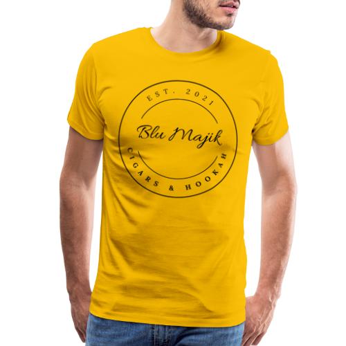 Cigars & Hookah Circular Logo - Men's Premium T-Shirt