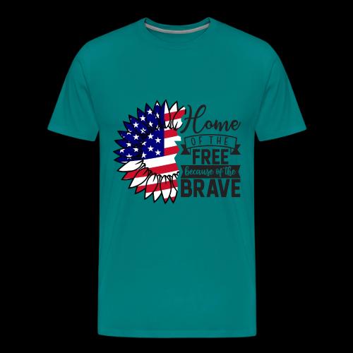 Home the free because of the brave - Men's Premium T-Shirt