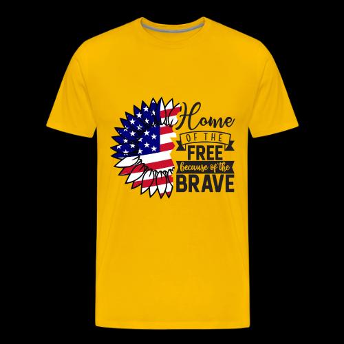 Home the free because of the brave - Men's Premium T-Shirt