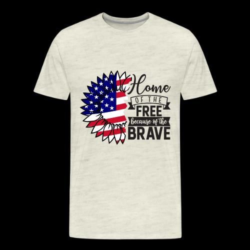 Home the free because of the brave - Men's Premium T-Shirt