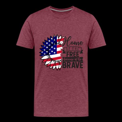 Home the free because of the brave - Men's Premium T-Shirt