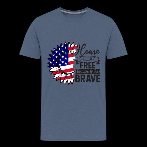Home the free because of the brave - Men's Premium T-Shirt