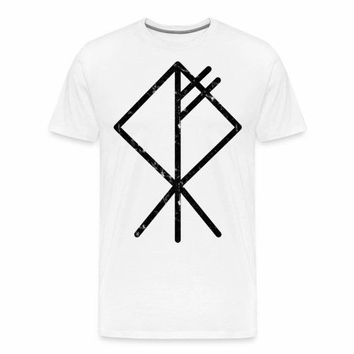 Wolf Viking Rune Symbol for Fenrir Fenriswolf Fans - Men's Premium T-Shirt