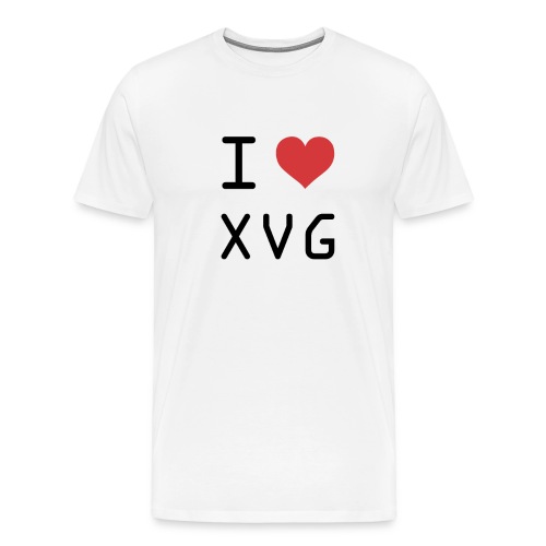 I HEART XVG (Verge) - Men's Premium T-Shirt