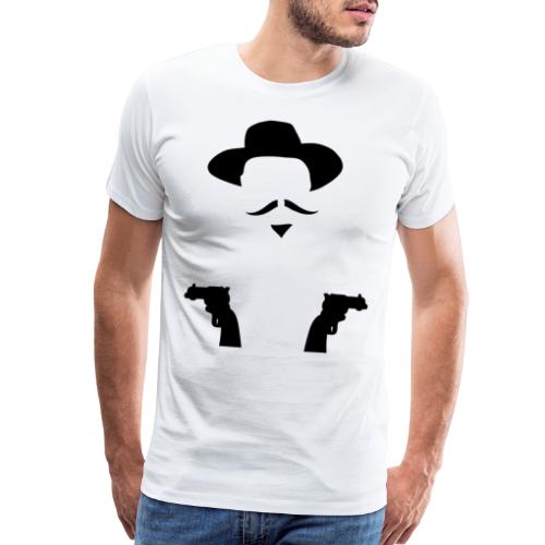 Doc Holliday Two Guns Black - Men's Premium T-Shirt