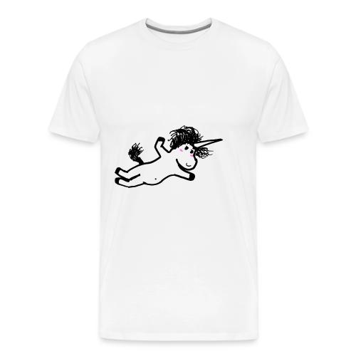 falling unicorn - Men's Premium T-Shirt