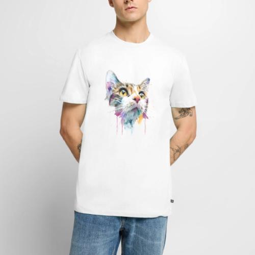 Chromatic Cat Splash - Men's Premium T-Shirt