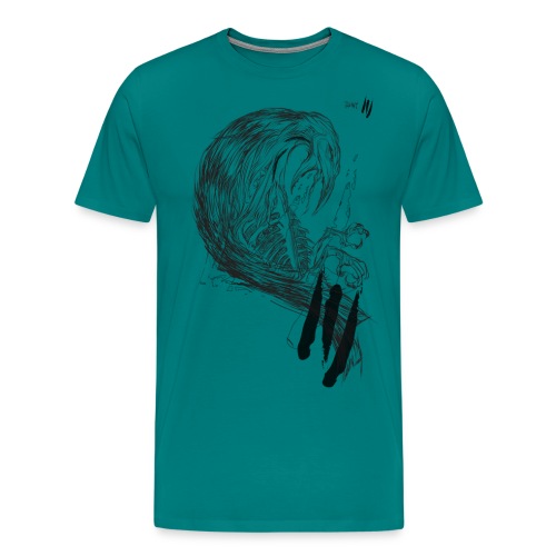 Crow Illustration - Men's Premium T-Shirt