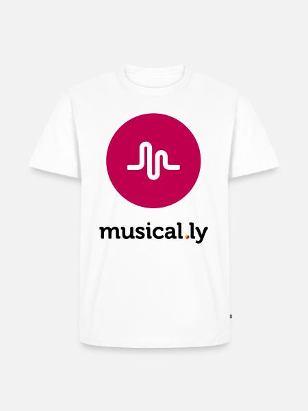 Musical.ly Logo - Men's Premium T-Shirt - white