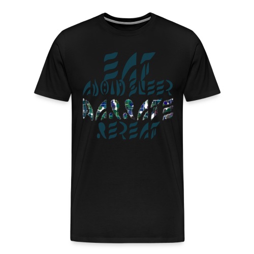 Eat Sleep Narrate Repeat - Men's Premium T-Shirt