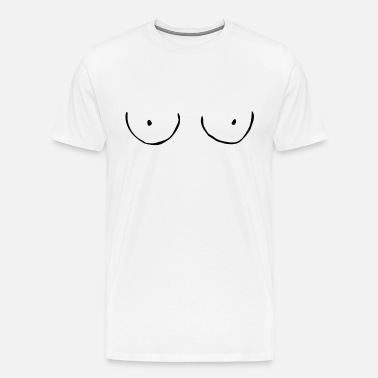 Cartoon Draw Women Boobs - Funny Cute Graphic Tee' Unisex Oversize T-Shirt  | Spreadshirt