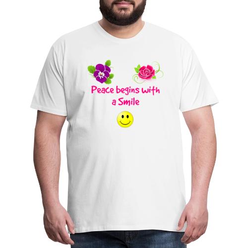 peace begins with a smile - Men's Premium T-Shirt