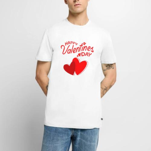 Heart design, Love, Valentine's Day, February 14 - Men's Premium T-Shirt
