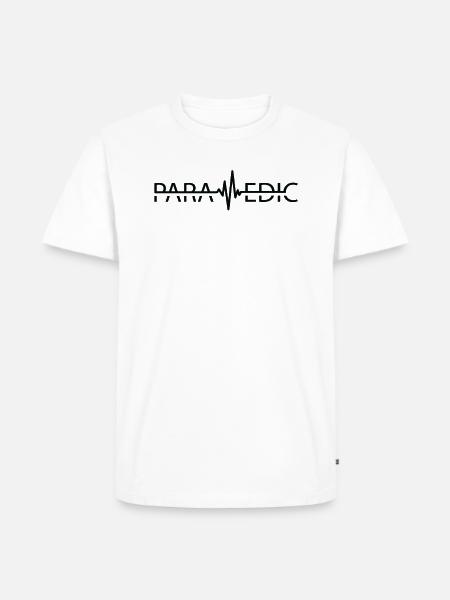 Paramedic Heartbeat - Men's Premium T-Shirt - white