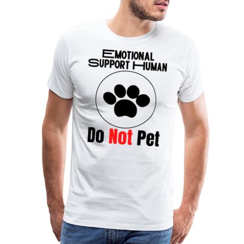 Emotional Support Human Do Not Pet Dog Service - Men's Premium T-Shirt