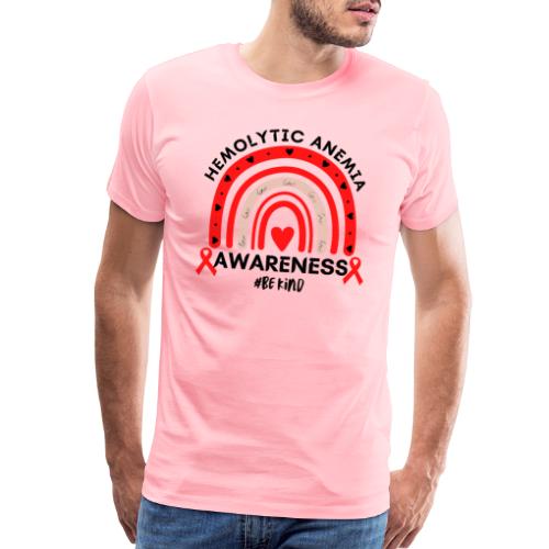 Hemolytic Anemia Awareness Rainbow Warrior Support - Men's Premium T-Shirt